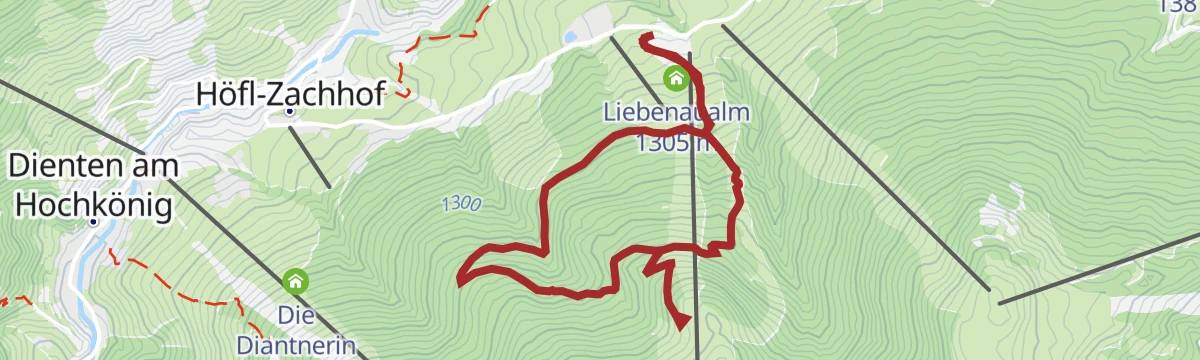Route map: Almwanderung zur Zachhofalm